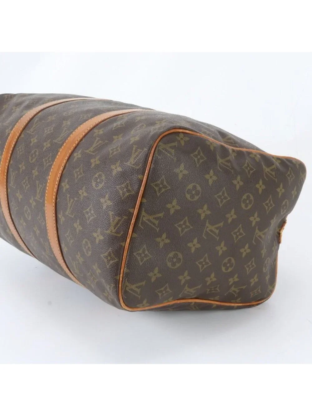 Louis Vuitton Monogram Sac Spruce 45 Leather Boston Bag Tote